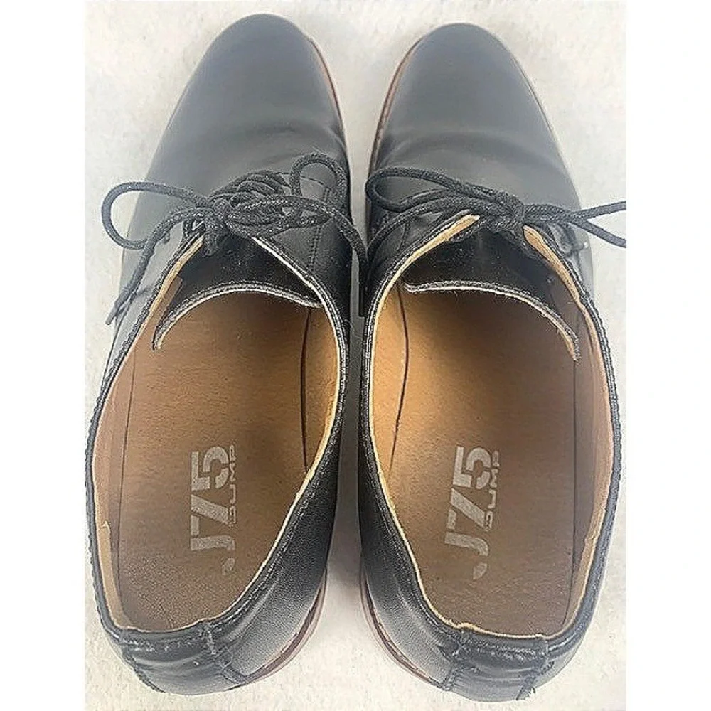 J75 Jump Men's Pablano Black Lace Up Oxford Dress Shoes Size 9.5